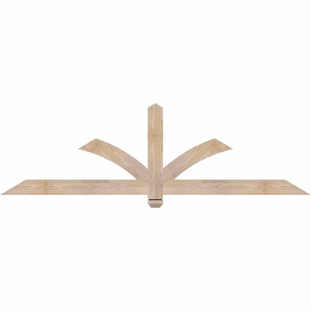 Ekena Millwork Redmond Smooth Timber Gable Bracket, Douglas Fir, 72"W x 21"H x 1 1/2"D x 3 1/2"F, 7/12 Pitch GBW072X21X0204RED00SDF